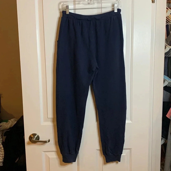 EUC womens  MICHELLE BY COMUNE navy blue sweatpants size medium - Picture 7 of 7